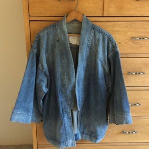 Anthropologie Jean Kimono